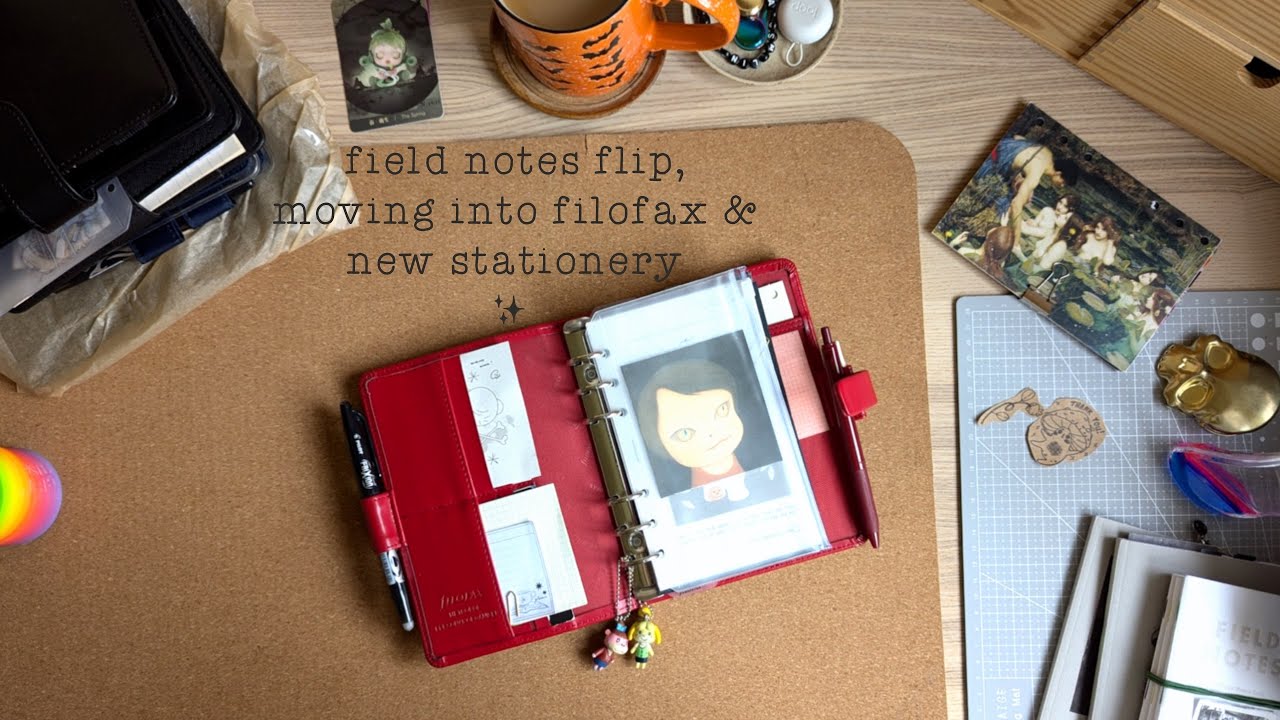 mundane moments ✸ ft. field notes flipthrough, moving into filofax metropol & new stationery
