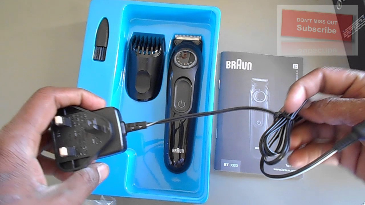 unboxing braun BT3020 beard trimmer