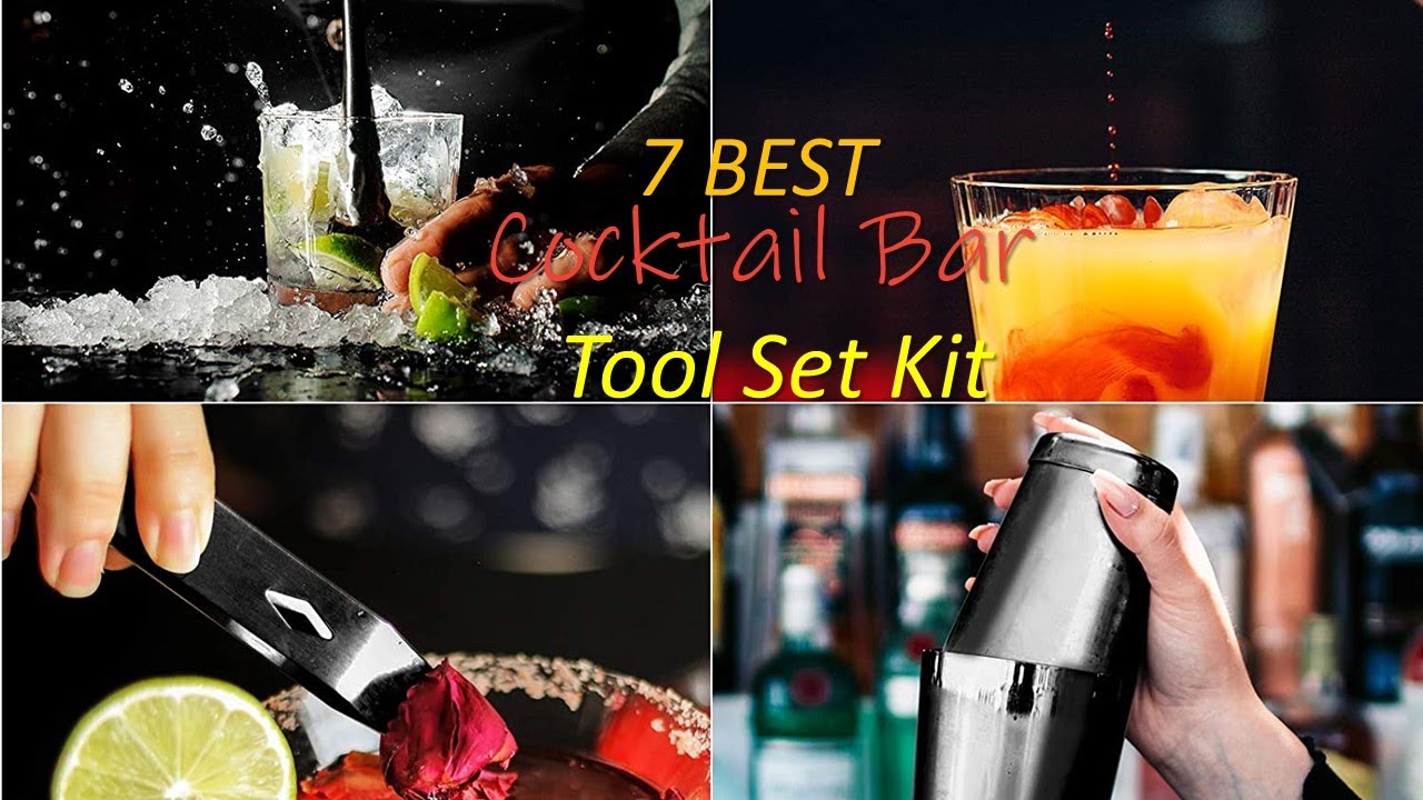 🍾🍷The 7 Best Stainless Steel Cocktail Bar Tool Set Kit for Home Gift