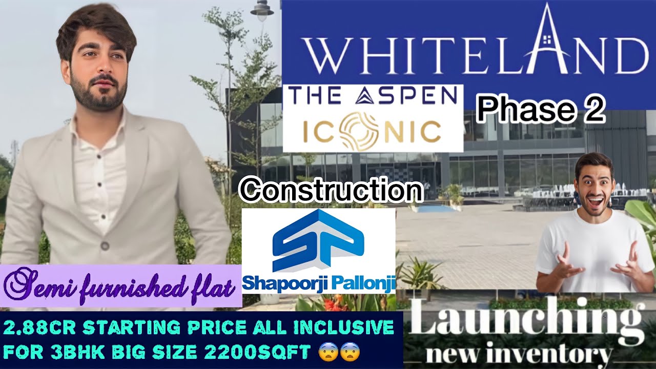 Whiteland sector 76 //Gurgaon //new launch 2 tower high rise// starting price 2.88cr all inclusive😨