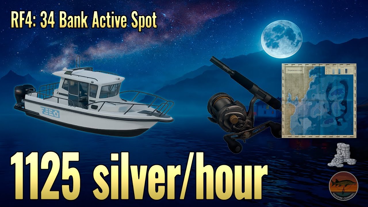 1125 SILVER/HR! 🤑 INSANE Norwegian Sea Pilker Spot | Russian Fishing 4 🌊