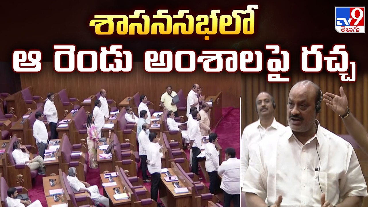 High Tension in AP Legislative Council : శాసనసభలో ఆ రెండు అంశాల పై రచ్చ - TV9