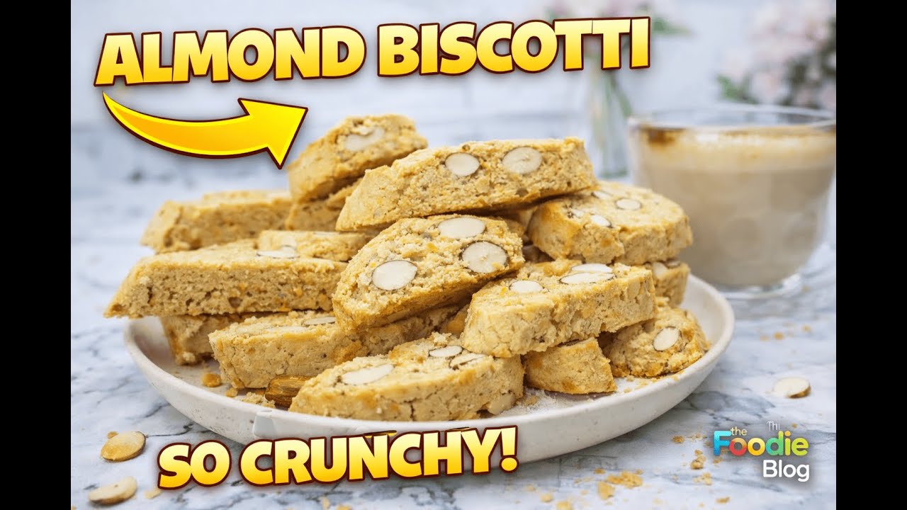 Homemade Almond Biscotti (No Mixer!) ☕️🍪 Crunchy for Days