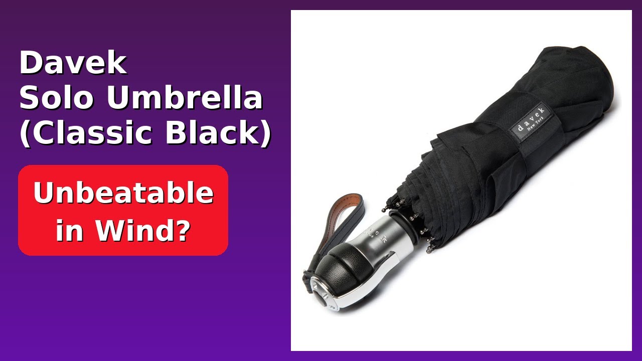 REVIEW (2026): Davek Solo Umbrella (Classic Black). Features.