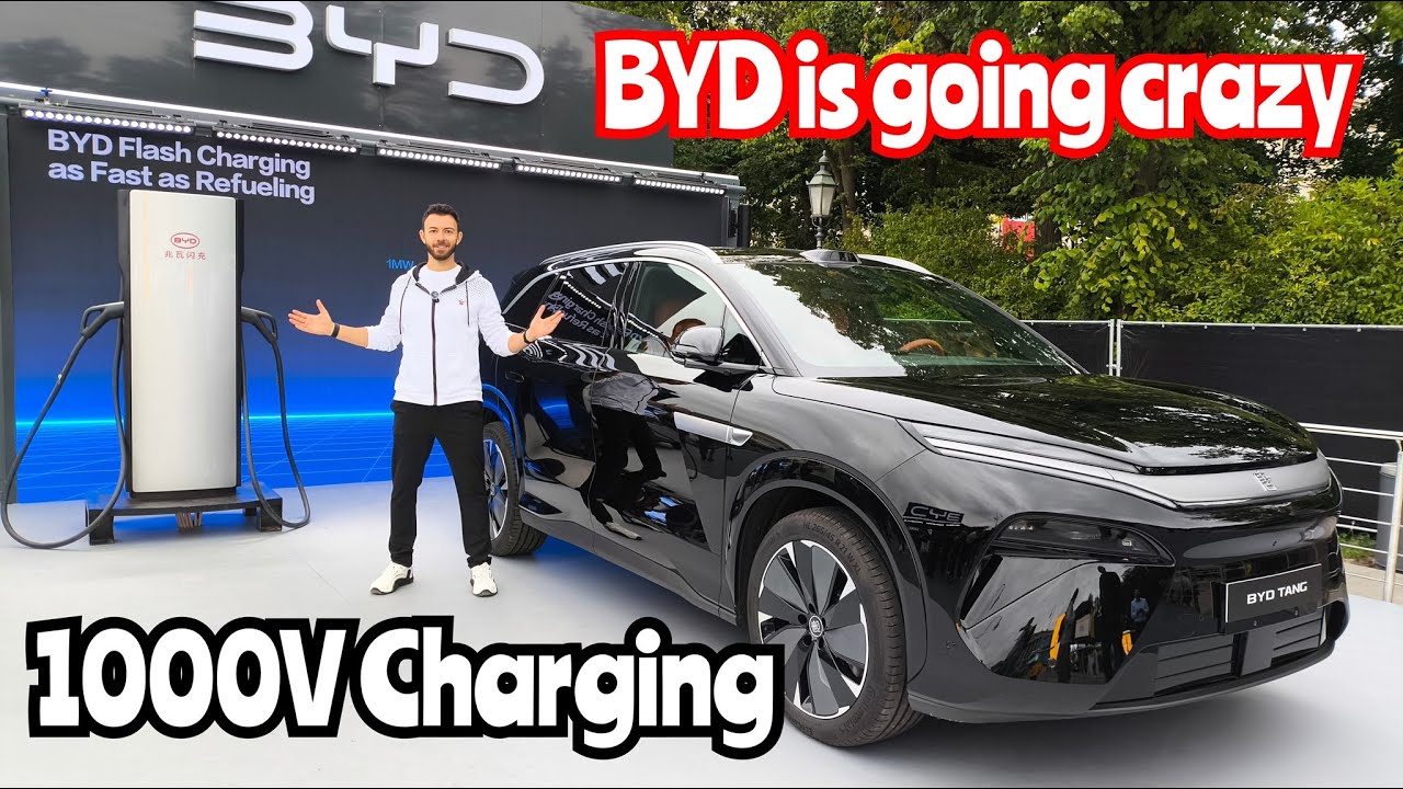 Incredible! Charge 400km in 5 Minutes! BYD's 1 MW Megawatt Fast Charging System