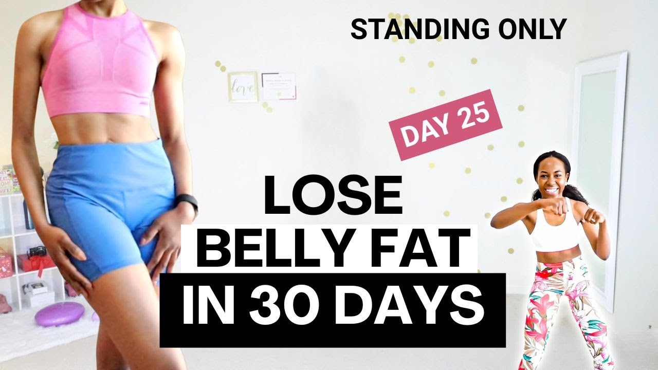 Standing Abs & Core Shred | Day 25, Belly Fat Challenge
