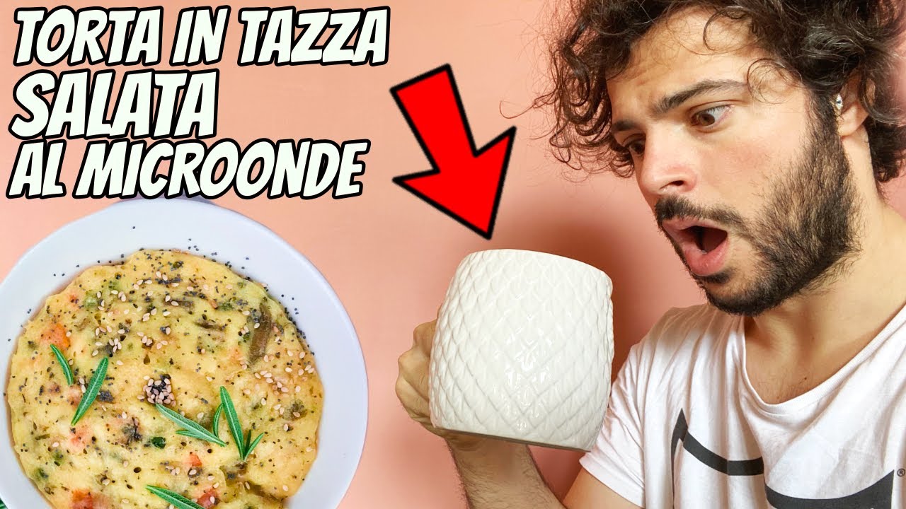 Torta in tazza salata al microonde (Mug Cake) | CUCINA BUTTATA