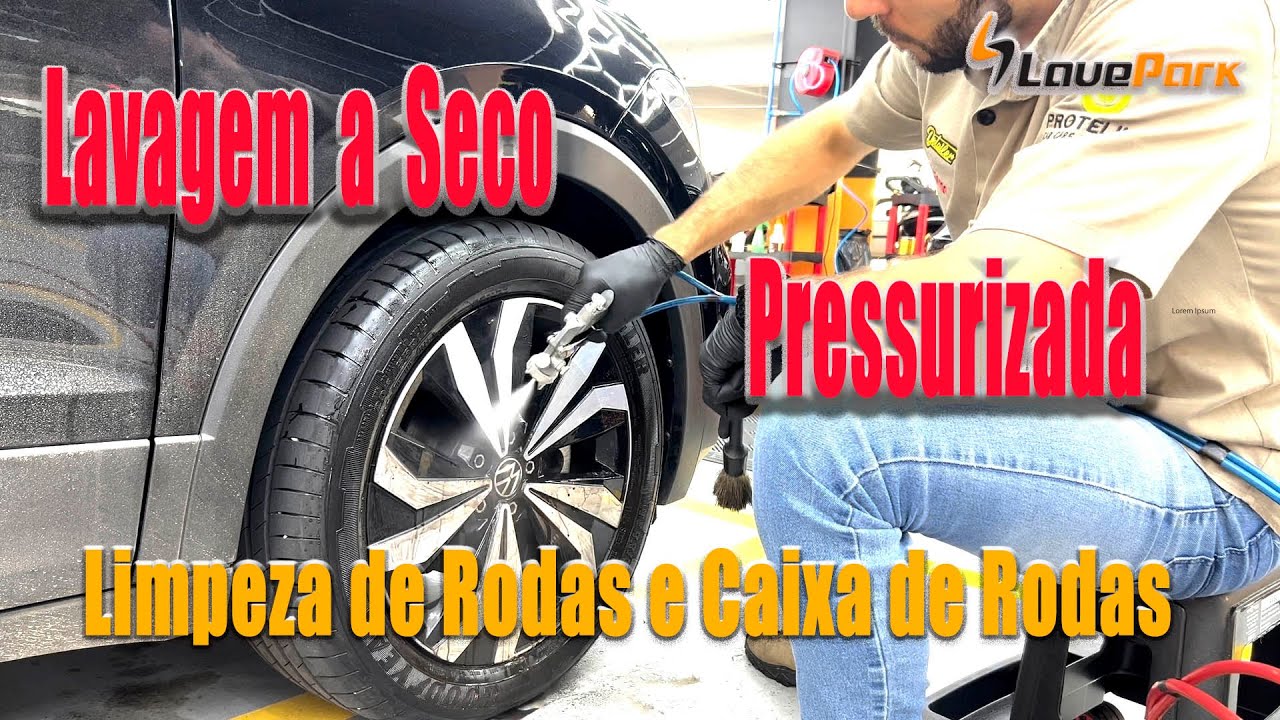 LAVAGEM A SECO PRESSURIZADA Limpeza de Rodas e Caixa de Rodas #estéticaautomotiva #lavepark