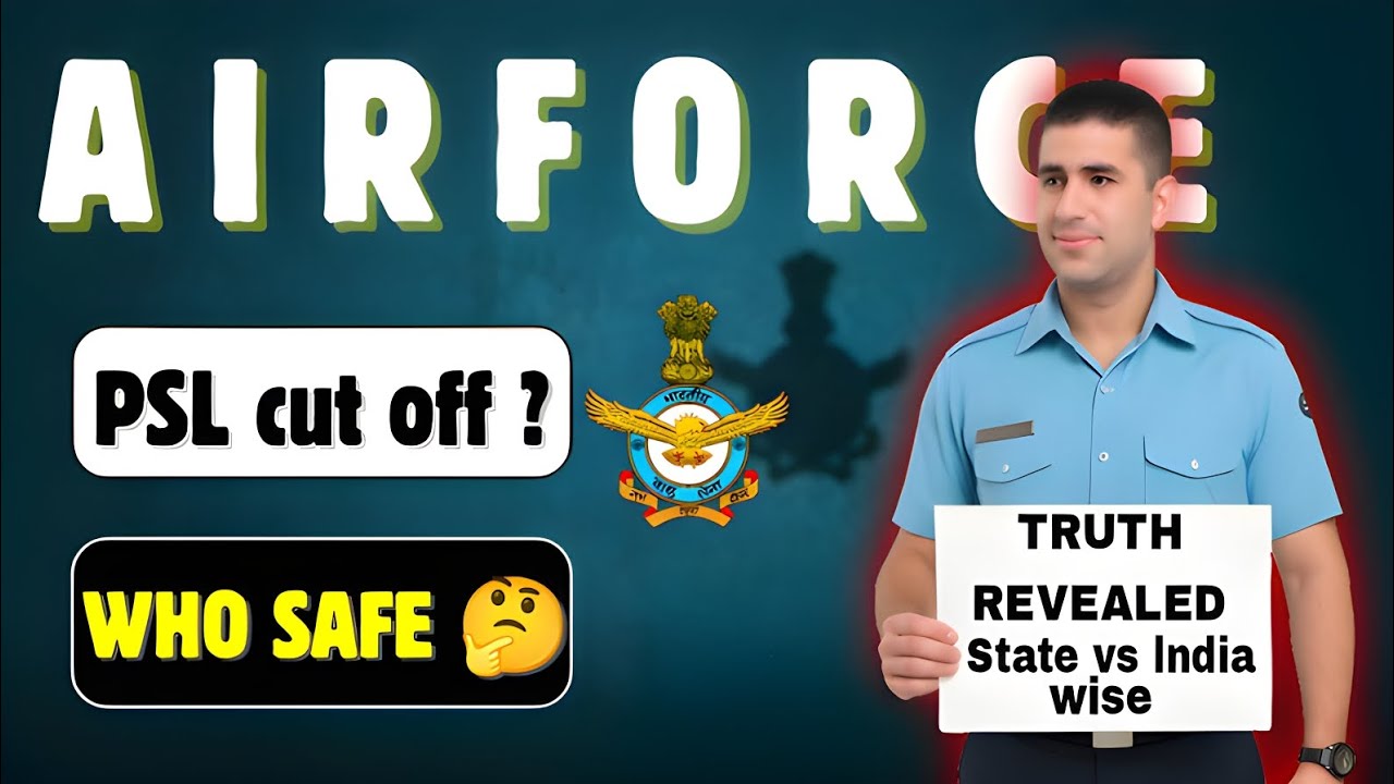 Airforce PSL Cut Off 2026 🔥✈️ | State vs India Wise Full Truth Revealed!