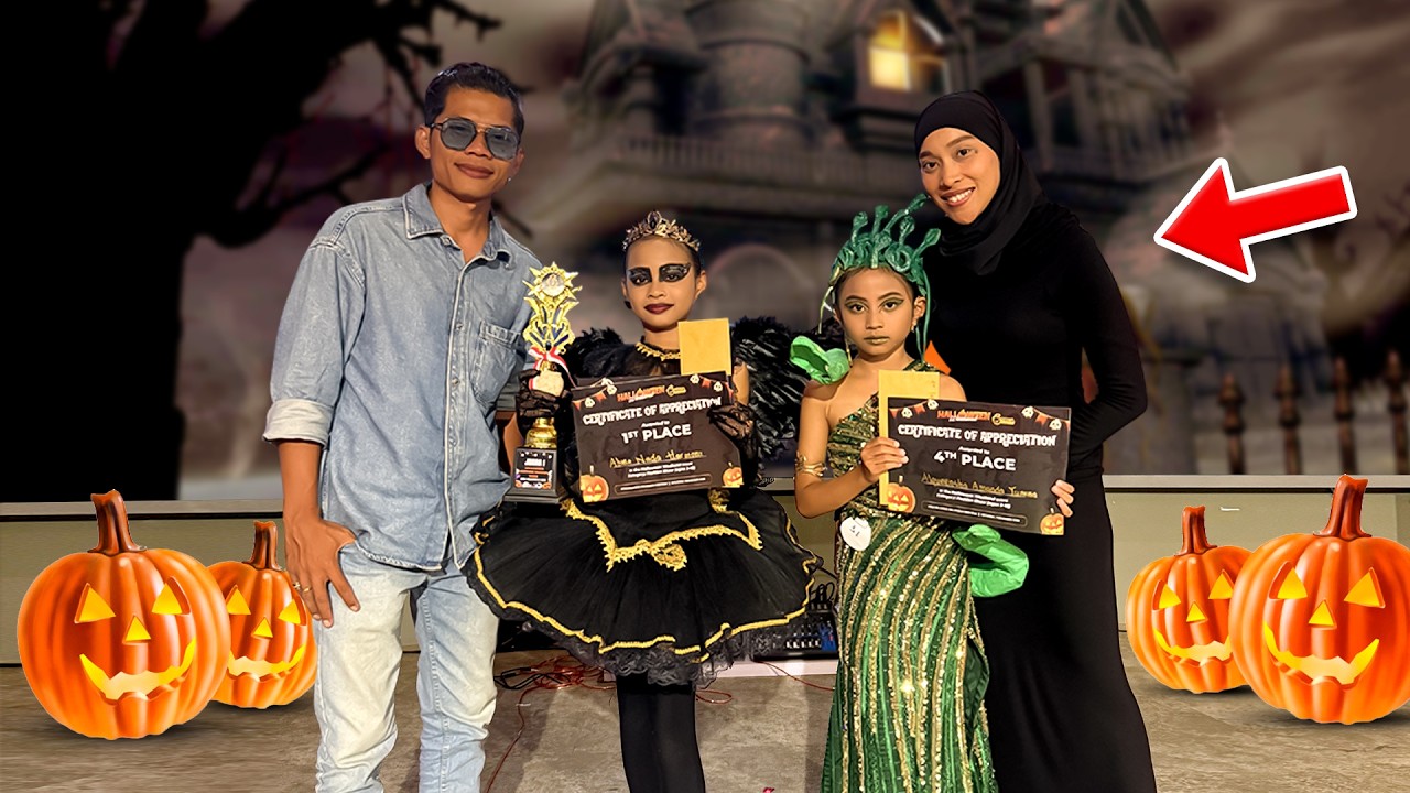 ALUNA DAN AMANDA JUARA LOMBA FASHION SHOW HALLOWEEN!!