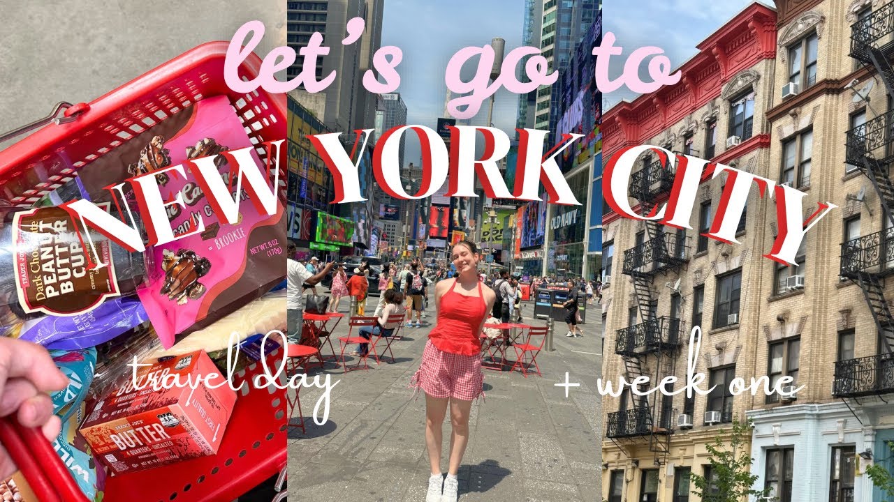 let's go to NEW YORK CITY!!  travel day, first week in the city, 4th of july, and recap chats