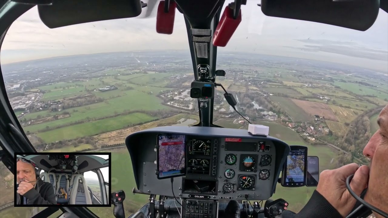 Hopping over to Liverpool (EGGP) from Barton (EGCB) in G-HVRZ a Eurocopter EC120 helicopter