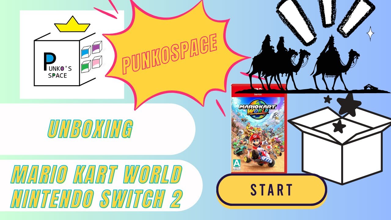 Unboxing Mario Kart World Nintendo Switch 2