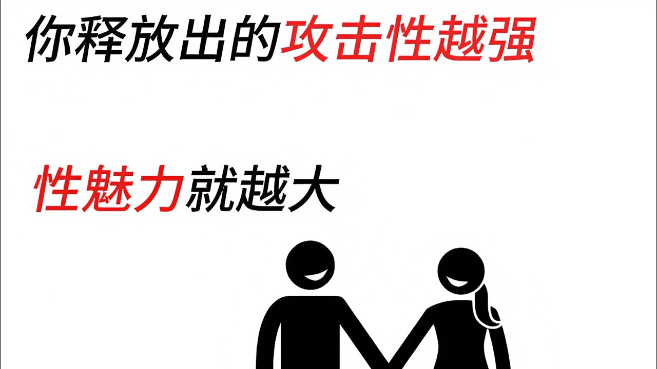 你释放出的攻击性越强，性魅力就越大。