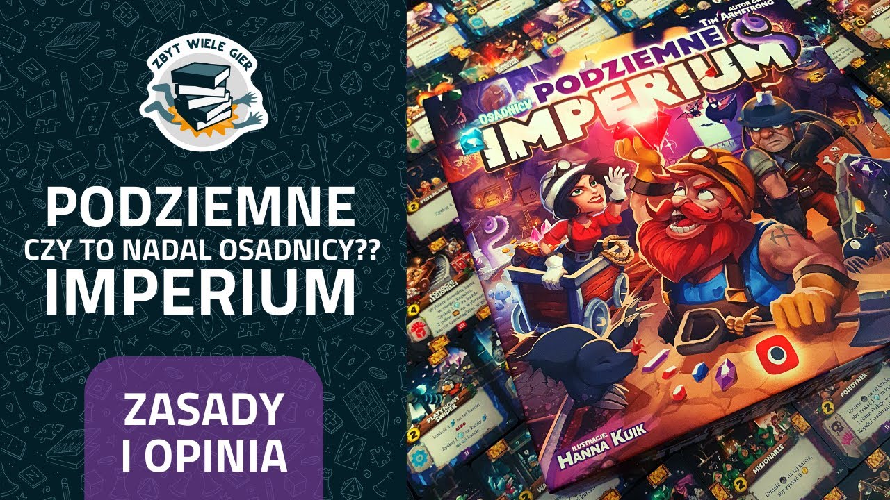 Osadnicy Podziemne Imperium | Opinia + zasady | #podziemneimperium #imperialminers @PortalGames_PL