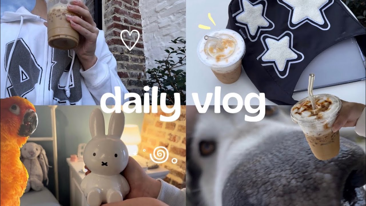Daily vlog ˚ʚ♡ɞ˚ study, haul, a day home, cute pets ₍ᐢ. .ᐢ₎ ₊˚⊹♡
