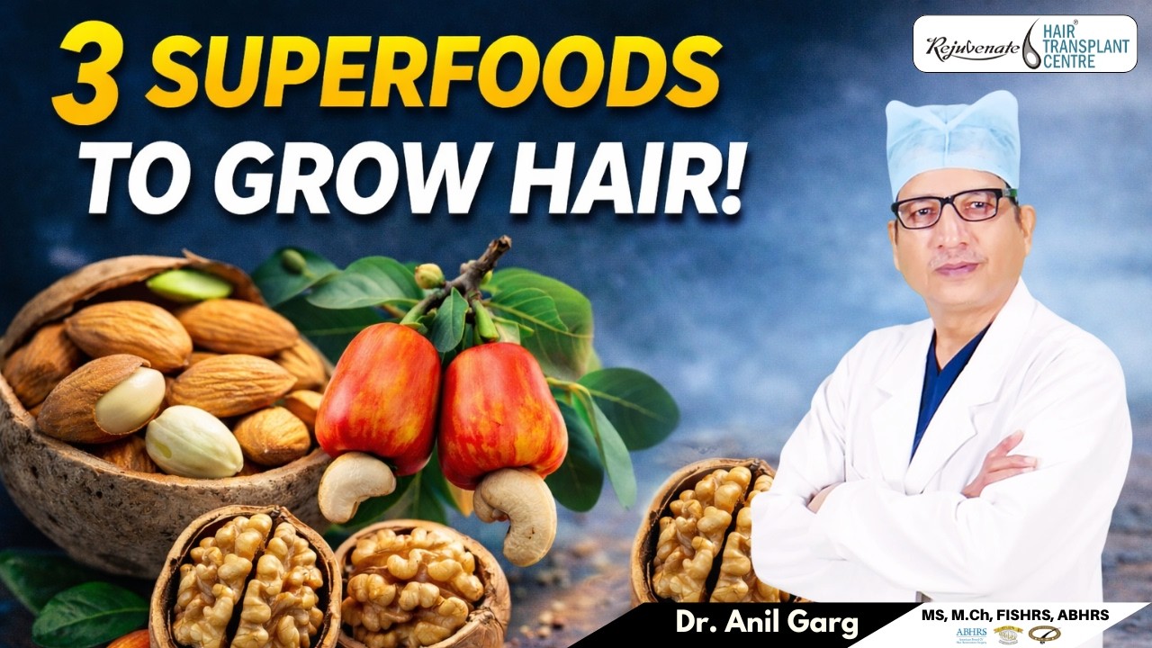 3 SuperFoods To Grow Your Hair Thicker and Stronger Naturally | Dr. Anil Garg