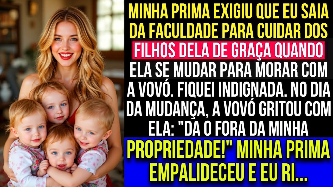 Minha prima quer que eu largue a faculdade para cuidar das crianças dela de graça