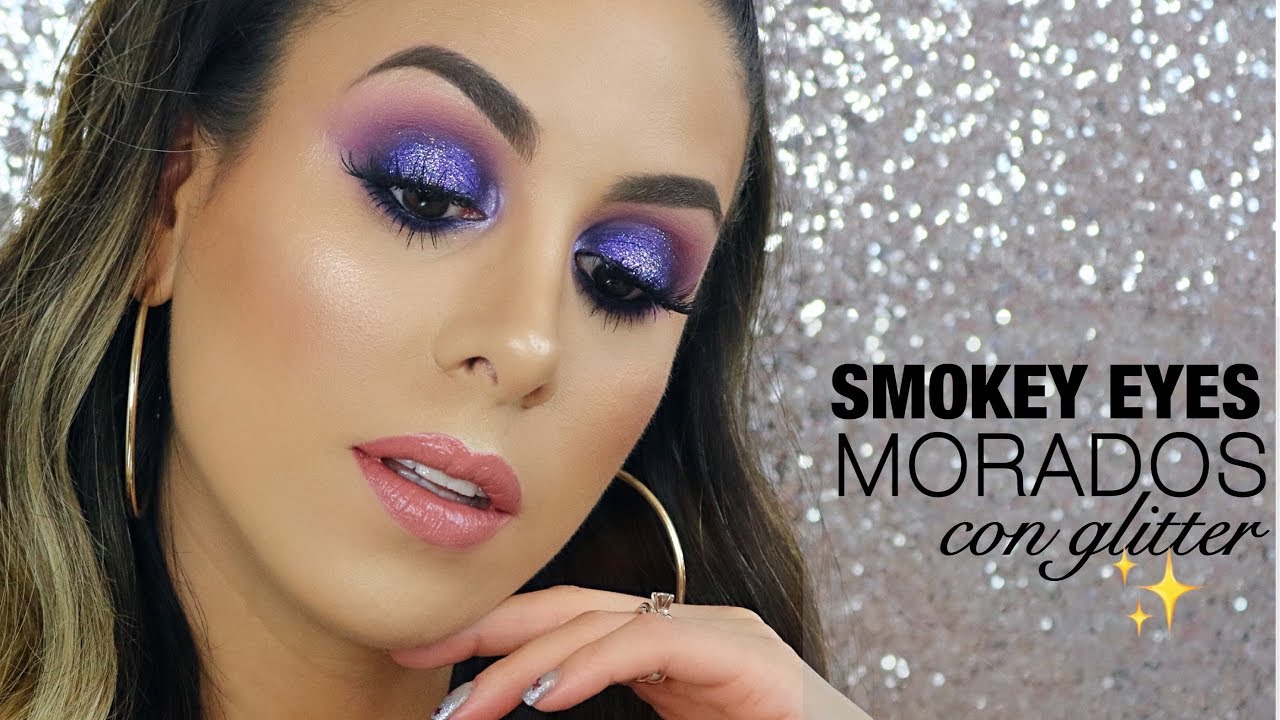 SMOKEY EYES MORADOS CON GLITTER 💜✨  Soufeel Jewerly Haul