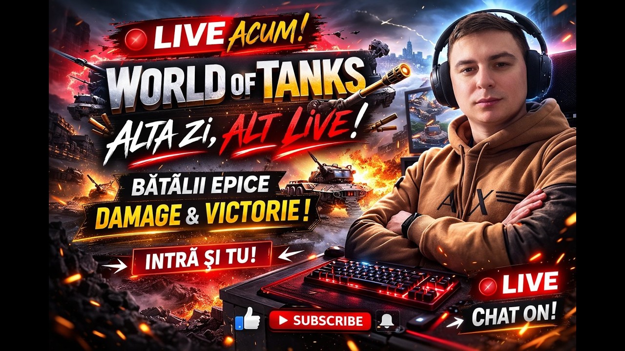 🔴 LIVE ACUM: ALTĂ ZI, ALT LIVE! 💥 Bătălii Epice în World of Tanks