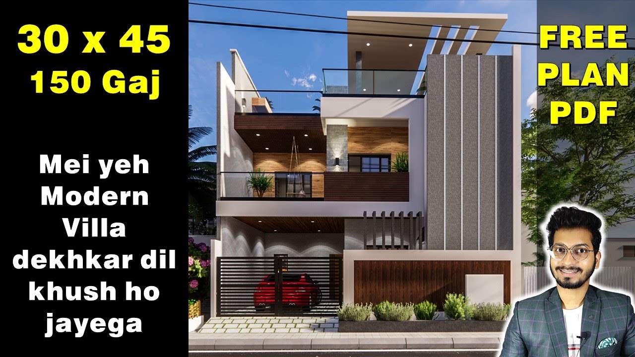 30x45, 150 Gaj. mei Yeh Modern Villa dekhkar dil khush ho jayega || DV Studio