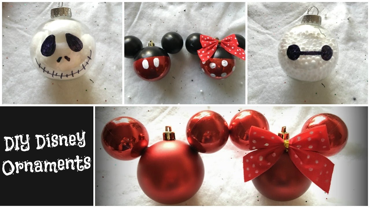 Disney Ornaments DIY   |  Dollar Tree