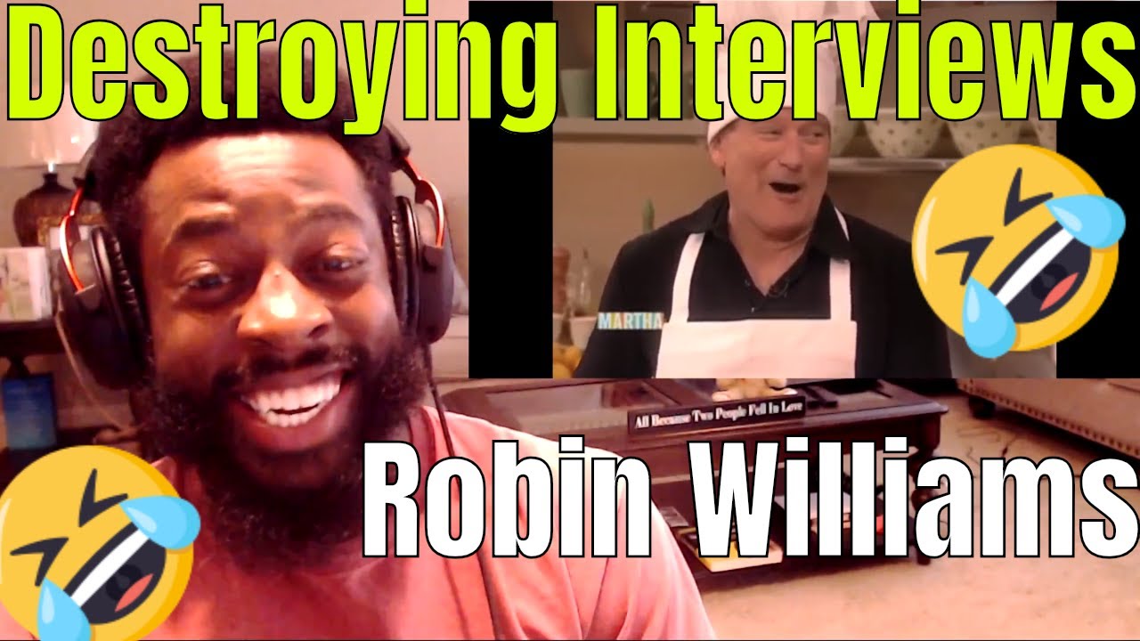 Robin Williams | Destroying Interviews | E Dewz Reacts