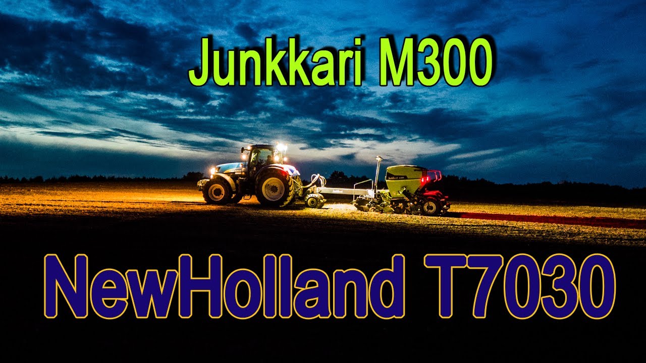 New Holland T7030 & Junkkari M300 Siewy 2022