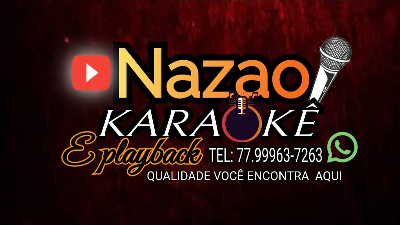 Deixaria Tudo Thiago Aquino Karaokê nazao teclas Tom mais baixo