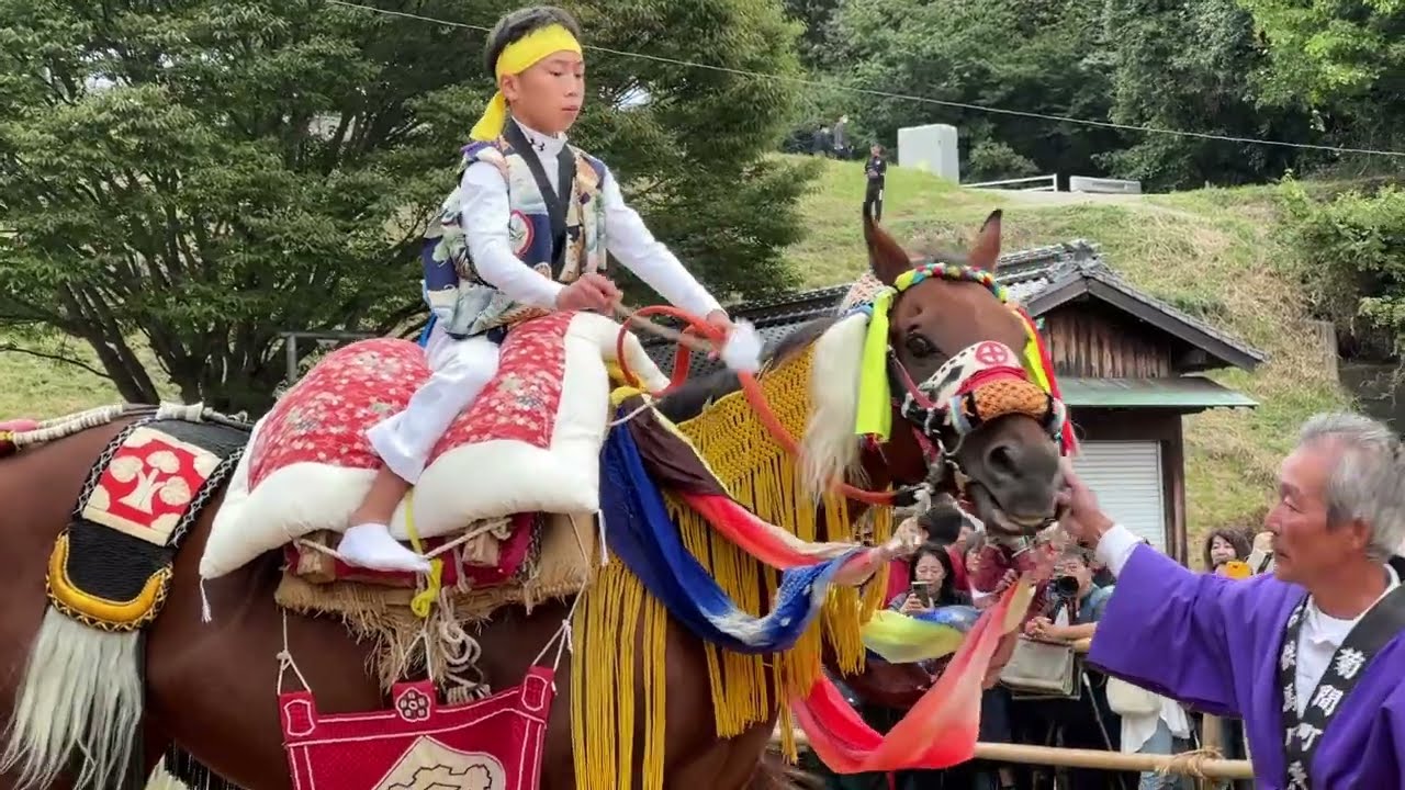 2024菊間祭り（お供馬の走り込み）今治市加茂神社