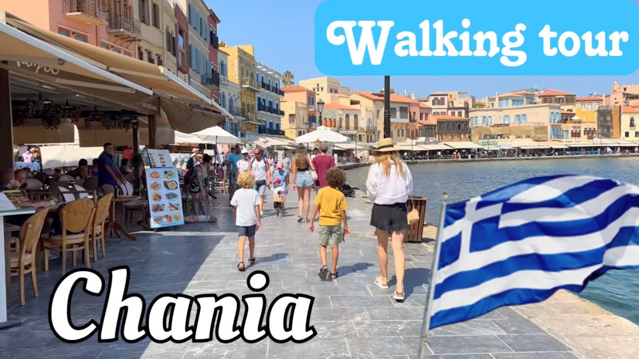 Chania Crete Walking Tour - Main shopping street to harbour