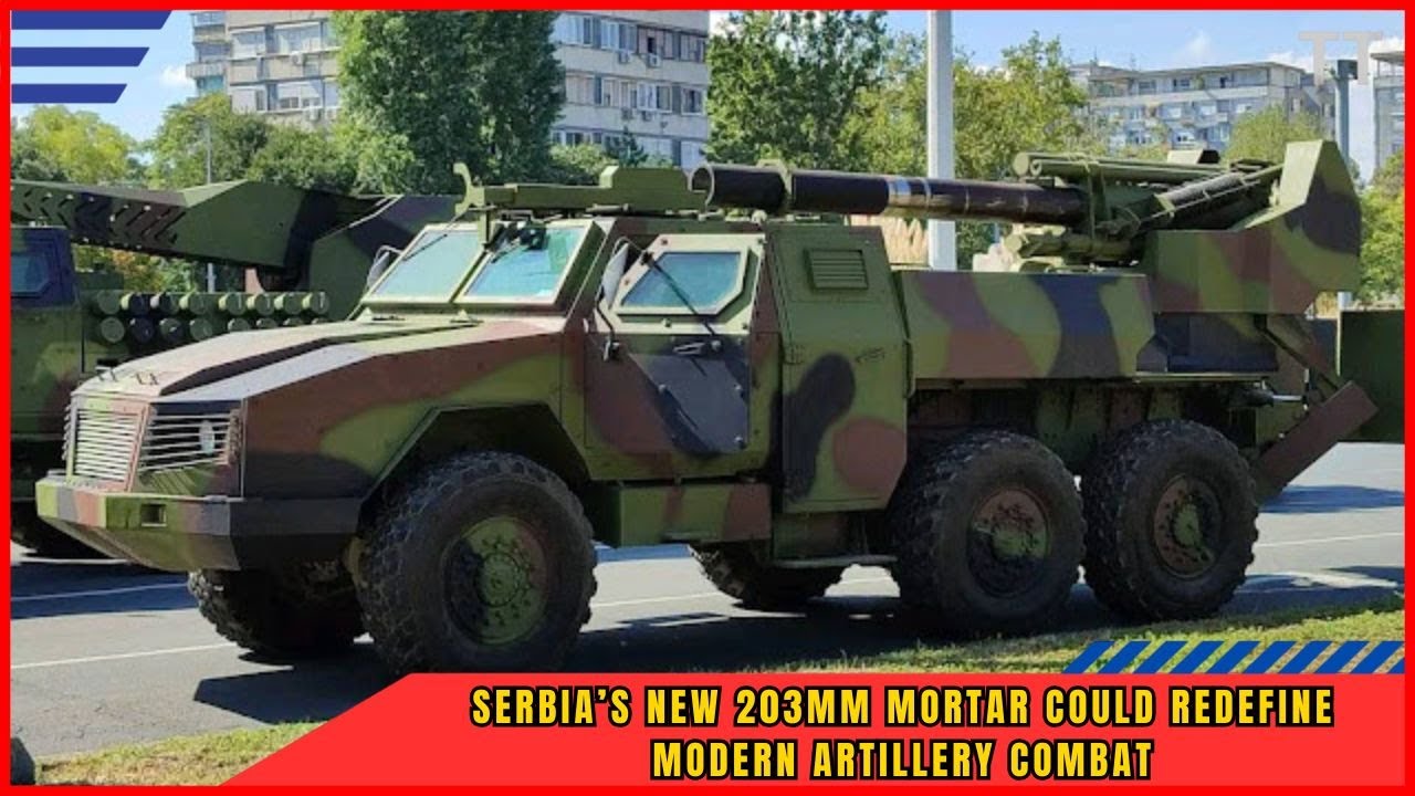 Сербия представила 203-мм миномёт TSMB: самое мощное мобильное артиллерийское орудие на выставке ...
