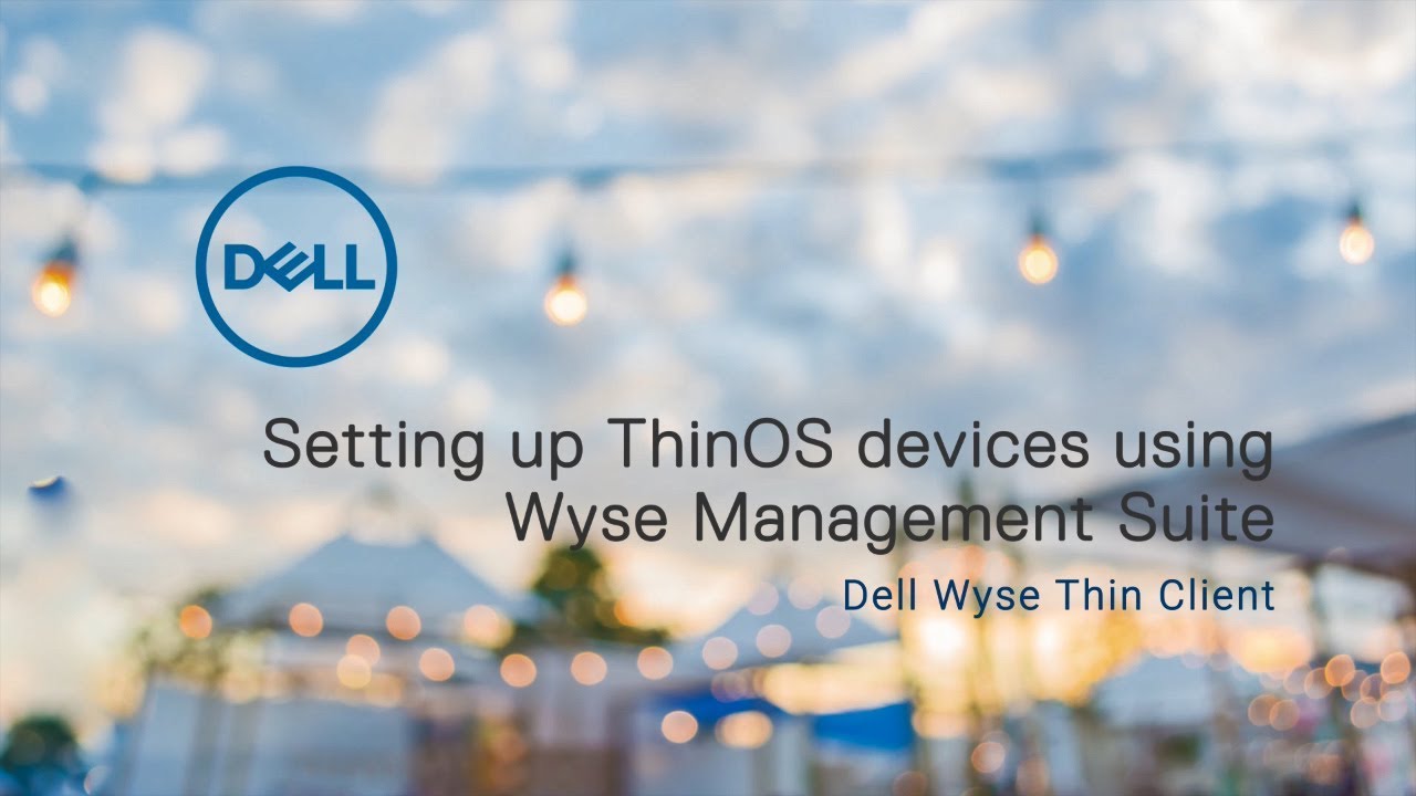 Configuring ThinOS devices using WMS
