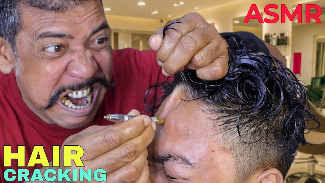 Relaxing Head Massage & Hair Cracking By ASIM | ASMR Massage For Deep Sleep | Stress Relief Therapy