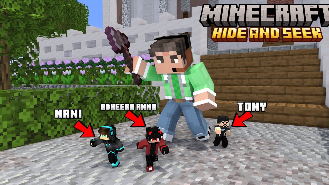 Hide And Seek With @Adheera Gaming | Minecraft In Telugu | GMK GAMER