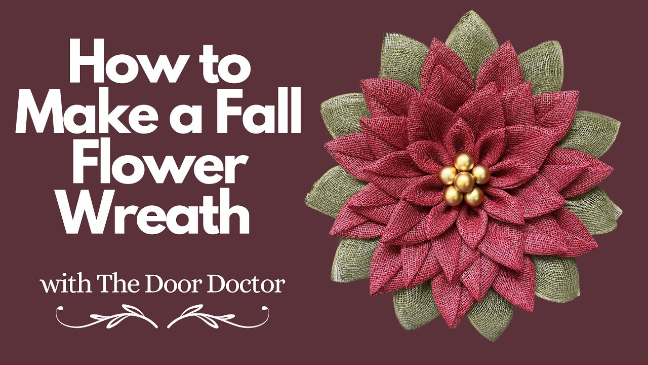 How to Make a Fall Flower Wreath/ Wreath How To/ Wreath Tutorial/ Flower Wreath DIY