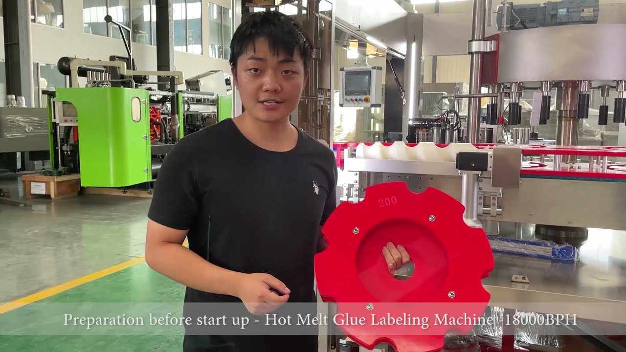 How to change bottle change parts about Hot Melt Glue Labeling Machine -18000BPH