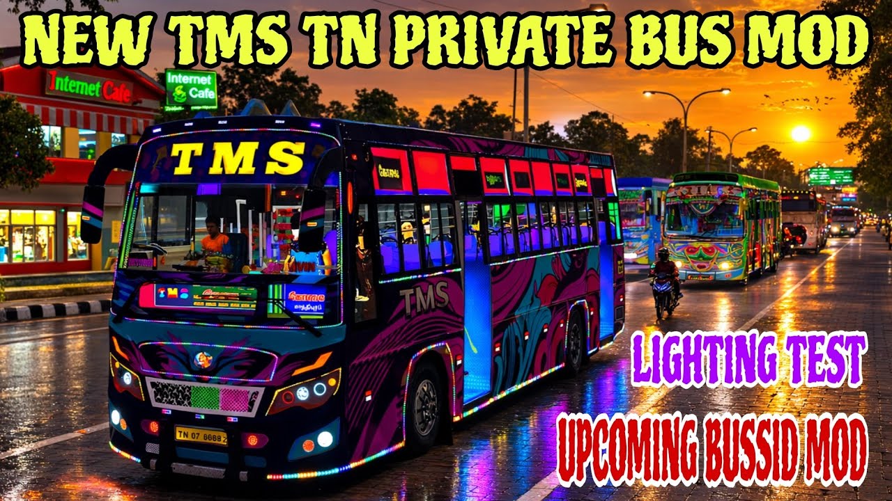 UPCOMING TMS TN PRIVATE BUS MOD|LIGHTING TEST|BUS SIMULATOR INDONESIA 4.4.1