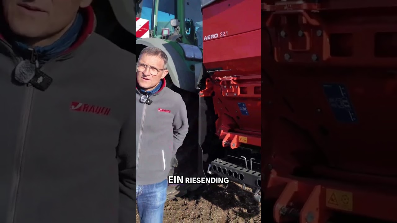 Große Mengen Dünger streuen – kein Problem für den Streuer