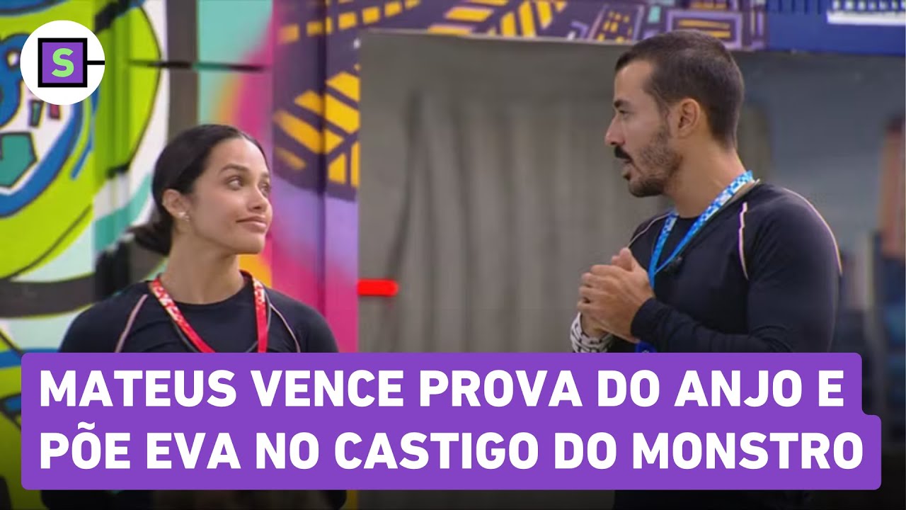 BBB 25: Mateus vence Prova do Anjo e põe Eva no Castigo do Monstro!