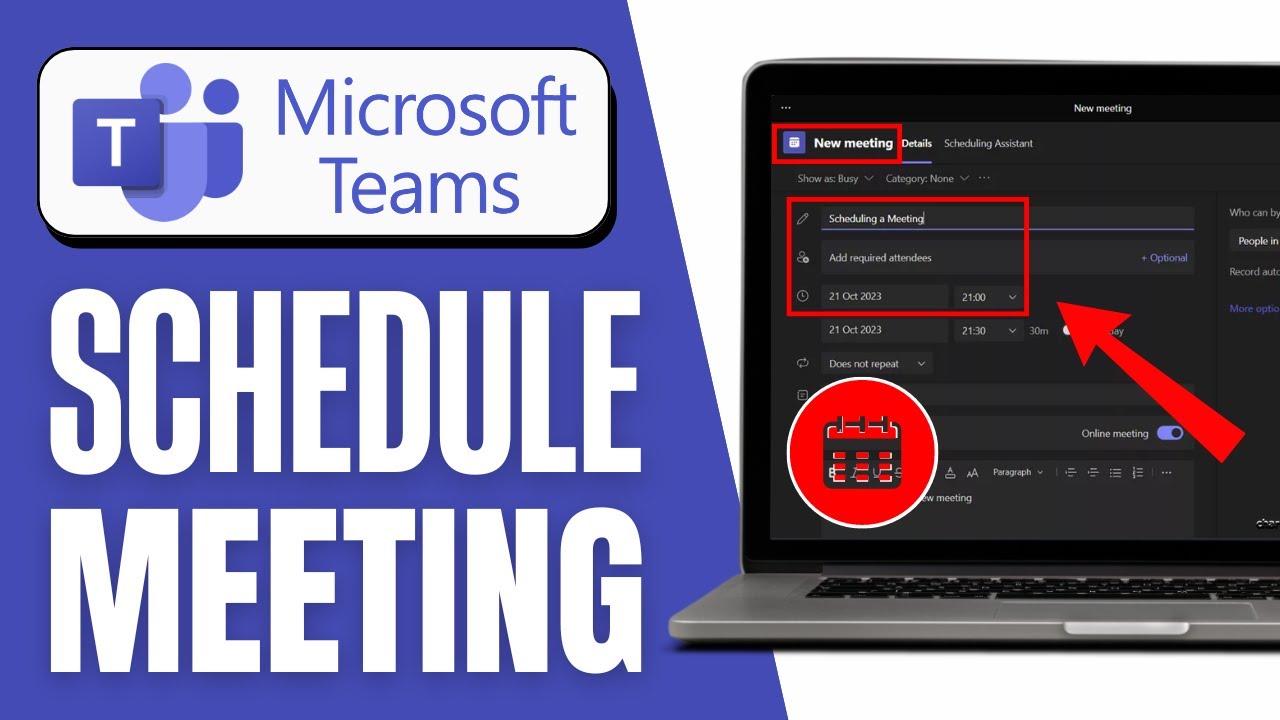 How to Schedule a Meeting in Microsoft Teams (Step-by-Step Tutorial)