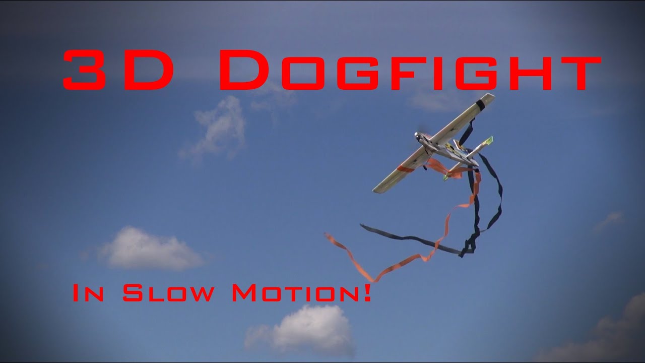 3D RC Streamer DOGFIGHT! Slow Motion Hits!