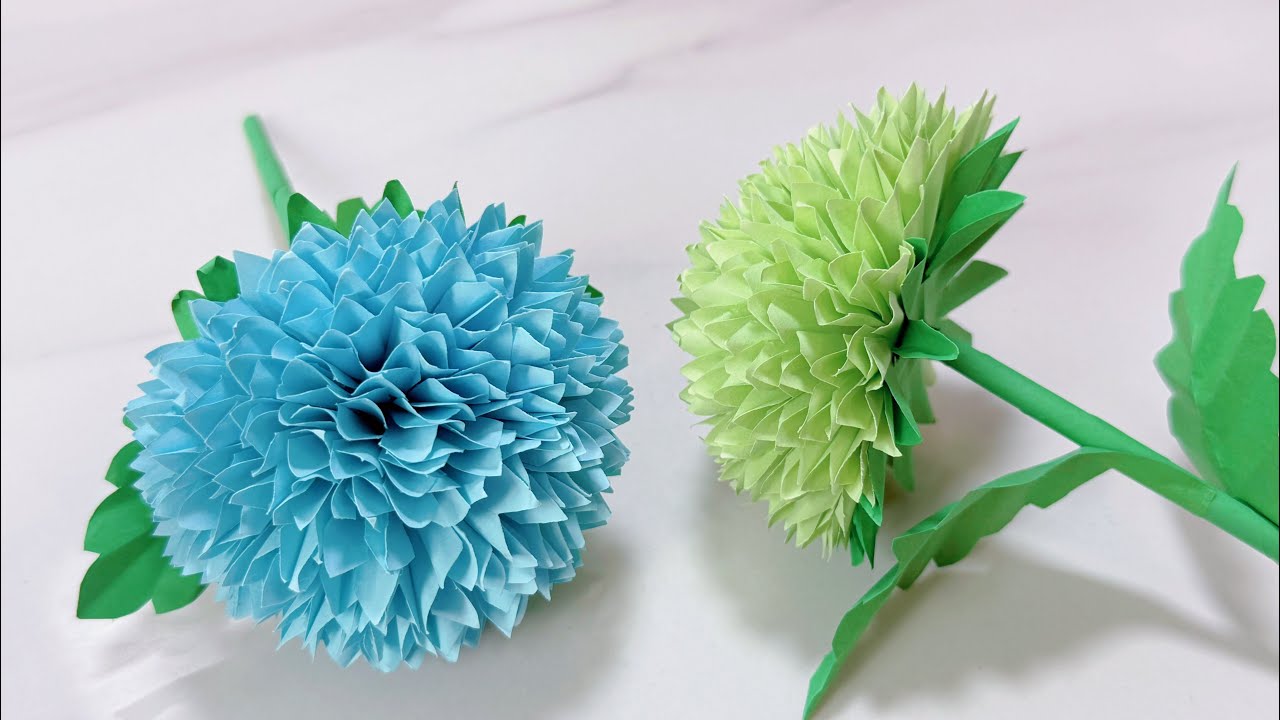 Simple way to make paper flowers 