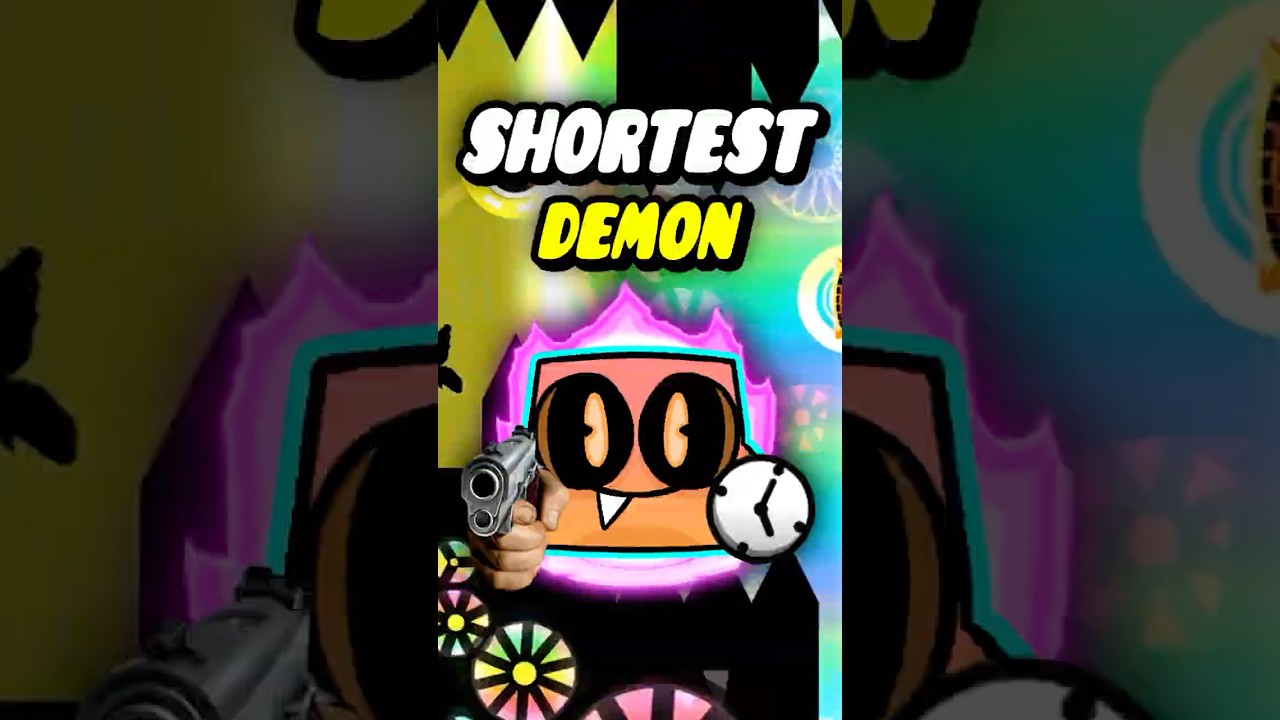 Это самый короткий демон в Geometry Dash! #geometrydash