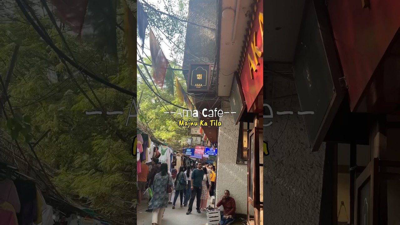 Cafe Date 😍 || Ama Cafe || Majnu Ka Tila || #cafevlog #delhifood #dayout #minivlog #delhistreets
