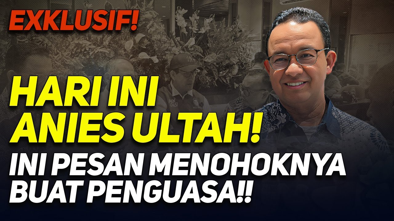 EXKLUSIF! HARI INI ANIES ULTAH! INI PESAN MENOHOKNYA BUAT PENGUASA!!
