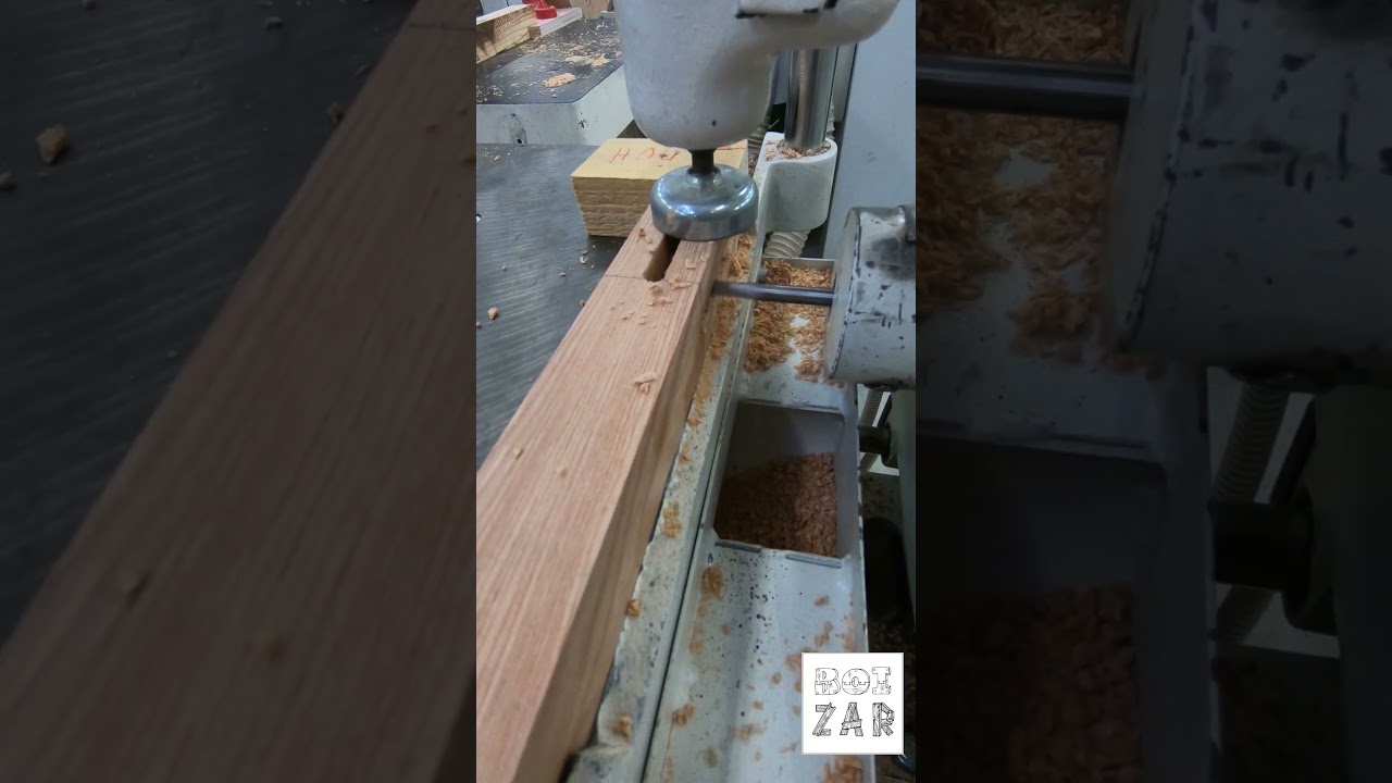 Usinage mortaiseuse &agrave; m&egrave;che #bois #menuiserie #wood #woodworking