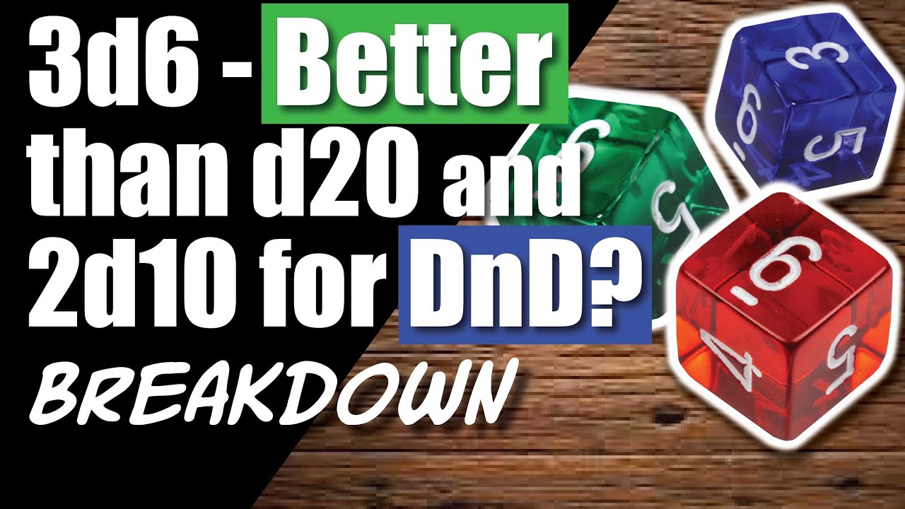 Is Rolling 3d6 or 5d4 Superior to a d20? Numerical Analysis of Dice for Dungeons & Dragons (D&D DnD)