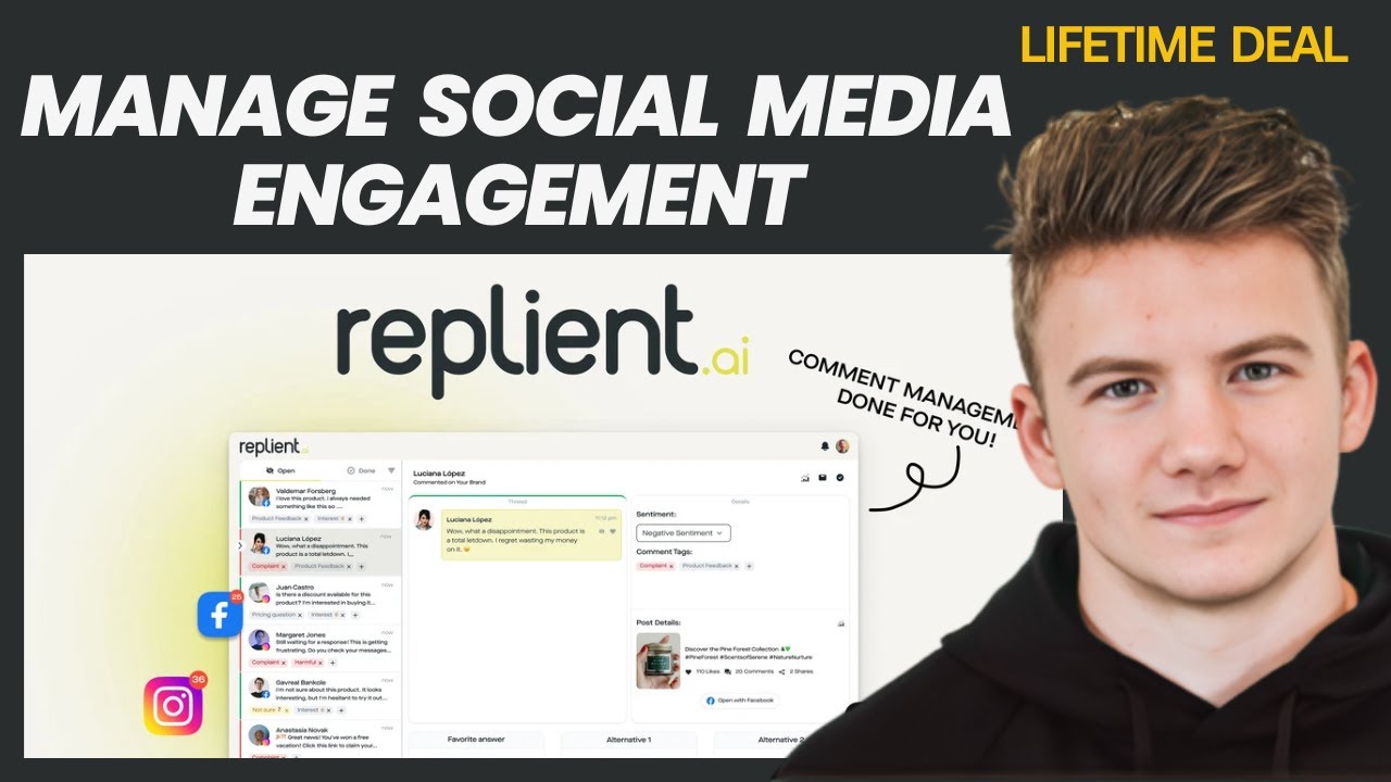 replient.ai Lifetime Deal - Save Hours Managing Social Media Comments & DMs