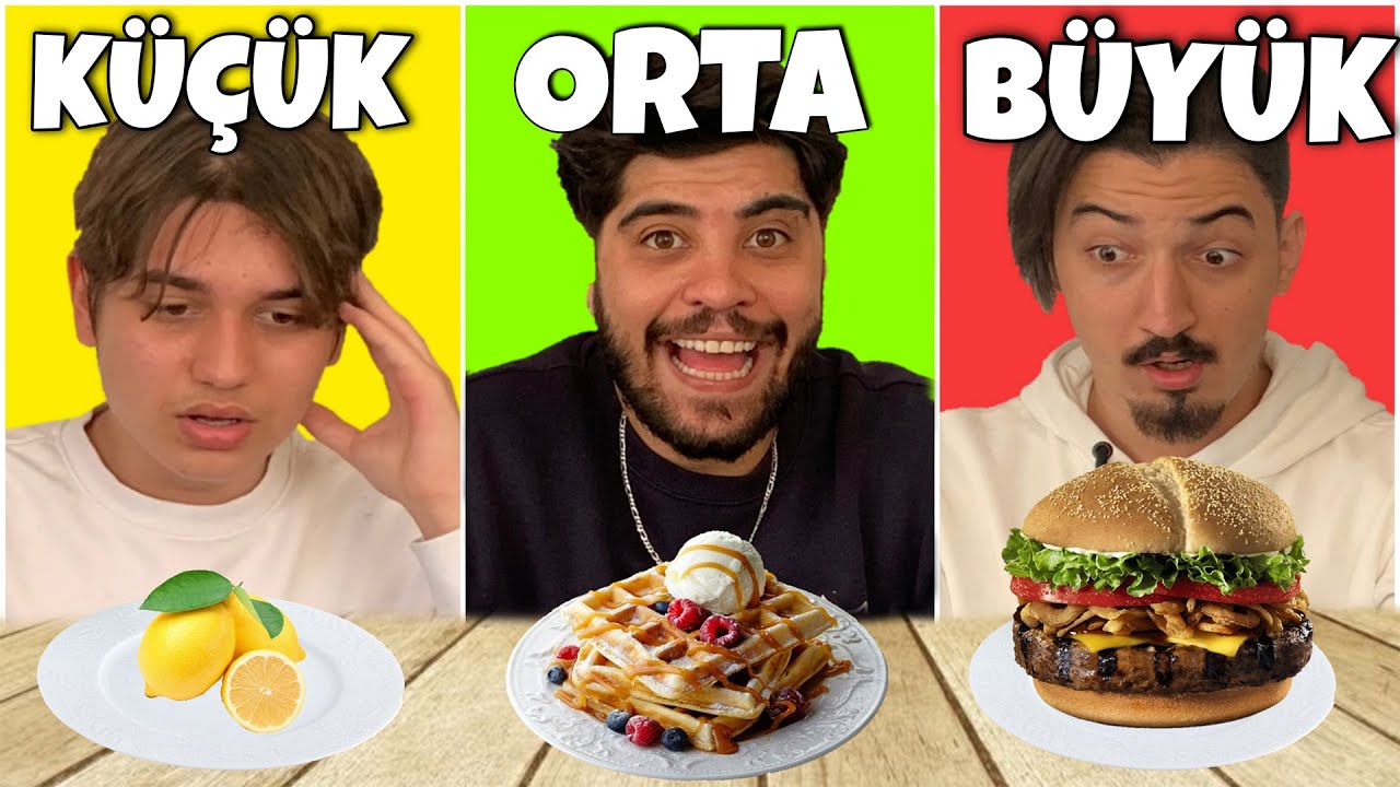 TABAĞI BİTİREMEZSEN ÖLERSİN! BÜYÜK, ORTA veya KÜÇÜK YEMEK YARIŞMASI!